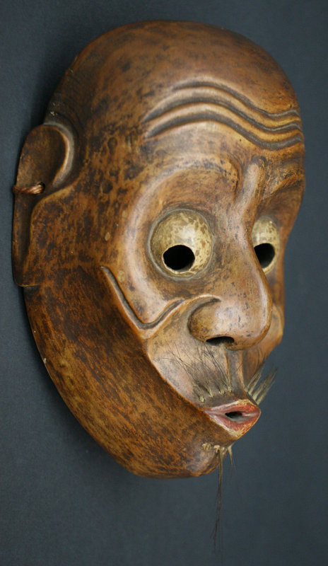 Very Fine and Rare Edo Period Usobuki Kyogen Mask