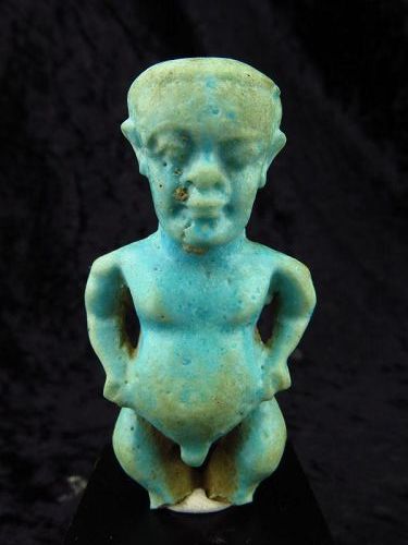Ancient Egyptian Faiance Amulet of the God Ptah