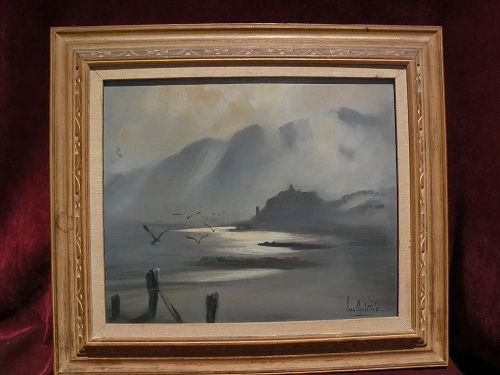 Australian art impressionist coastal landscape painting dated 1964 signed Jean Appleton