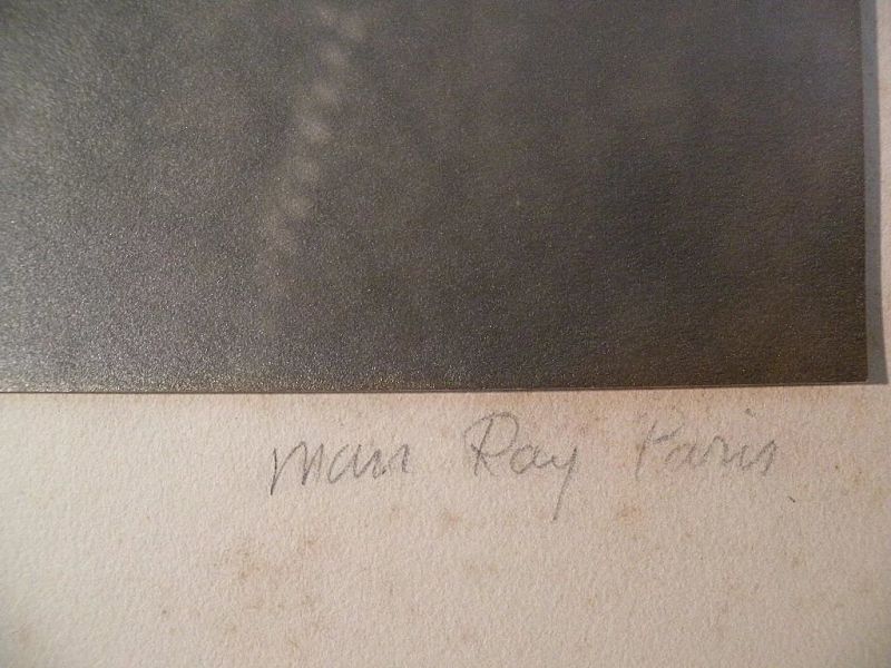 MAN RAY 1890-1876 pencil signed photograph young woman Paris 1920s