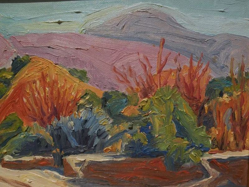 RAY CUEVAS 1932-2020 California plein air painting San Gabriel Mtns
