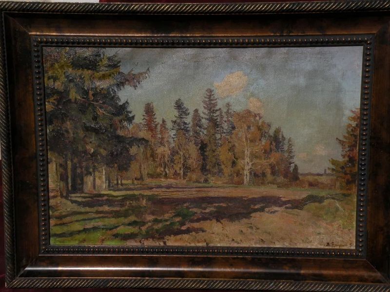 LEONID IANOUSH (1897-1978) Russian impressionist landscape painting