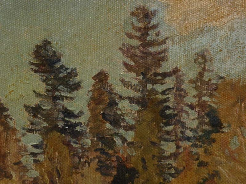 LEONID IANOUSH (1897-1978) Russian impressionist landscape painting