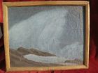 ERNEST BROWNING SMITH (1866-1951) California plein air art nocturne seascape painting