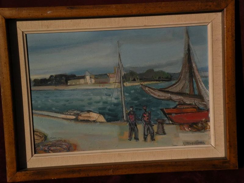 LUCIEN NEUQUELMAN (1909-1988) French well listed contemporary art painting