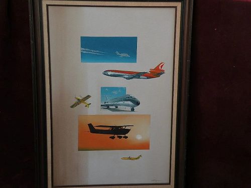 CRAIG KODERA 1956-2021 aviation art original oil painting jets