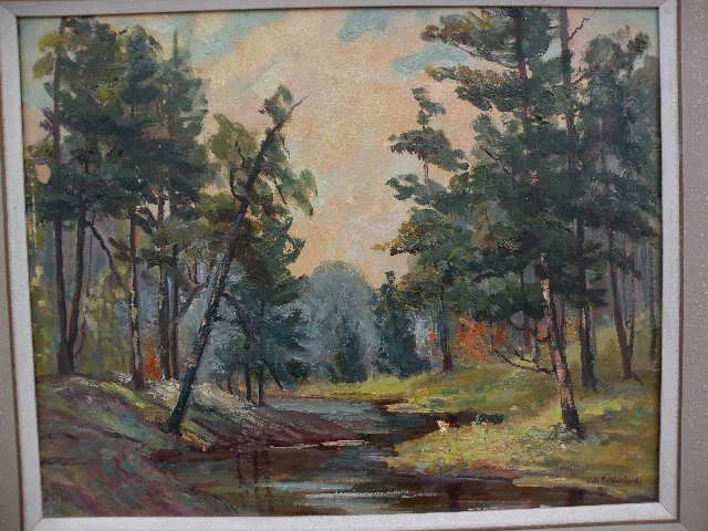 Canadian art beautifully executed impressionist painting signed EOLA SUTHERLAND
