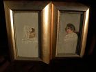 Spanish 19th century **PAIR**paintings signed MORA oil studies of two ladies