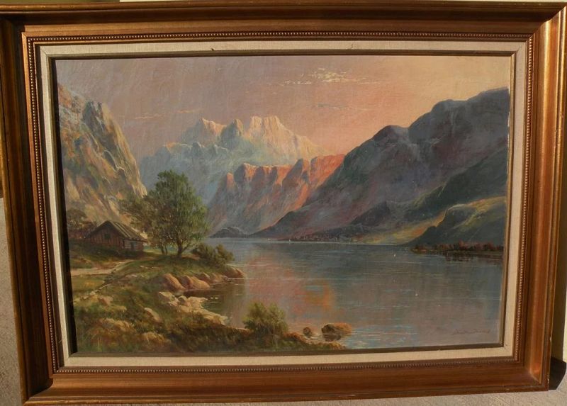 European landscape art oil painting signed DAVID DUNDAS