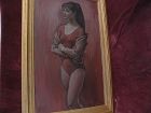 SAUL SCHARY (1904-1978) large painting of ballerina by well listed noted American artist
