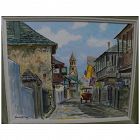 EMMETT FRITZ (1917-1995) St. Augustine Florida painting fine example by noted artist