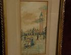 Italian art Venice watercolor Grand Tour painting circa 1890's