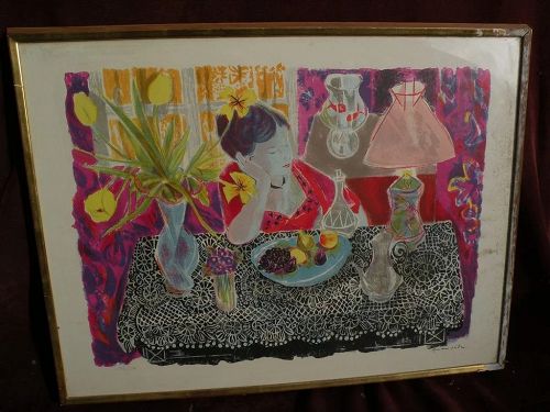 EMILIO GRAU-SALA (1911-1975) pencil signed and numbered color lithograph by major Spanish artist
