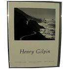 HENRY GILPIN (1922-2011) hand signed gallery poster of "Highway #1" by noted American photographer