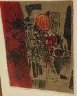 CORNEILLE (1922-2010) pencil signed aquatint etching limited edition print dated 1960 by important Dutch artist