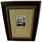 GRANDMA MOSES (1860-1961) framed bold ink autograph and handwritten letter from daughter-in-law to admirer