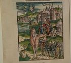 Johann Grueninger (1455-1533) old facsimile of medieval incunabula woodblock print book illustration