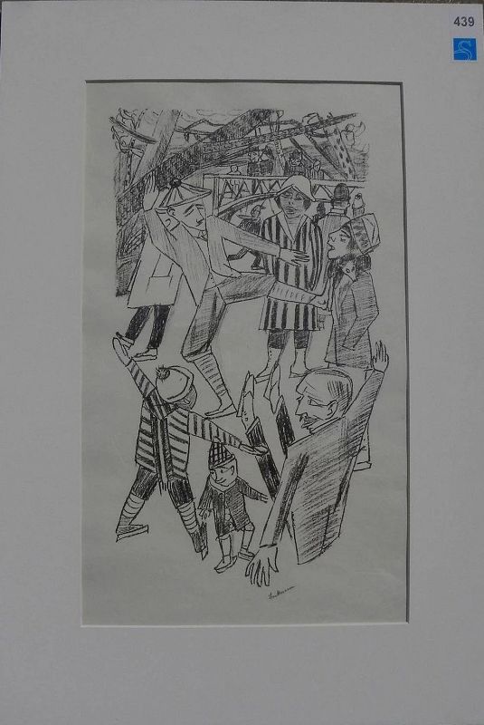 MAX BECKMANN (1884-1950) pencil signed lithograph 