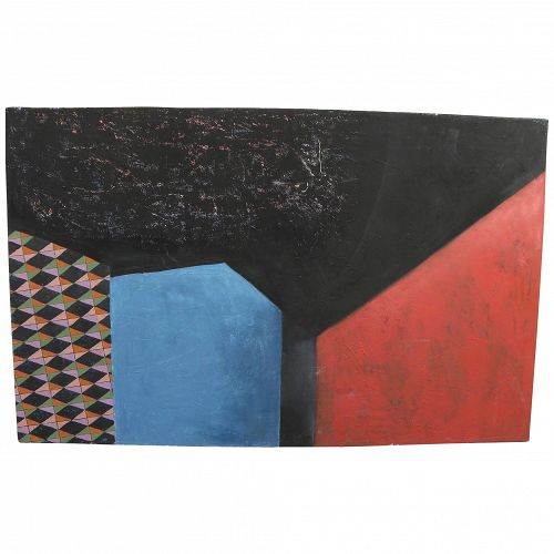 CASS SHAW (American 20th Century) abstract painting by widely exhibited contemporary artist