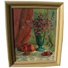 American impressionist still life painting circa 1950 signed Sprague