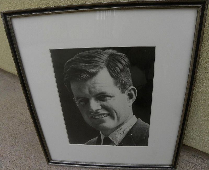 Ted Kennedy autographed inscribed early (mid 1960's) photo