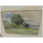 HARRIET WINSLOW HAYDEN (1840-1926) old watercolor painting likely Massachusetts landscape