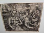 KENNETH HAYES MILLER (1876-1952) pencil signed limited edition etching circa 1930 by important American artist and art educator