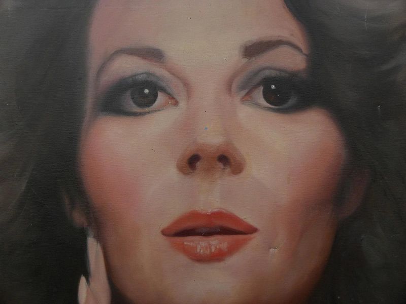 Actress Natalie Wood glamor portrait painting