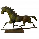 American 19th century folk art galloping horse antique weathervane