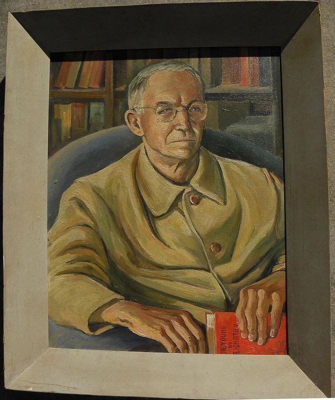 ALEXANDER IGNATIEV (1913-1995) portrait painting by listed Russian-born California artist