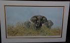 DAVID SHEPHERD (1931-2017) important African wildlife art pencil signed large photolithograph print