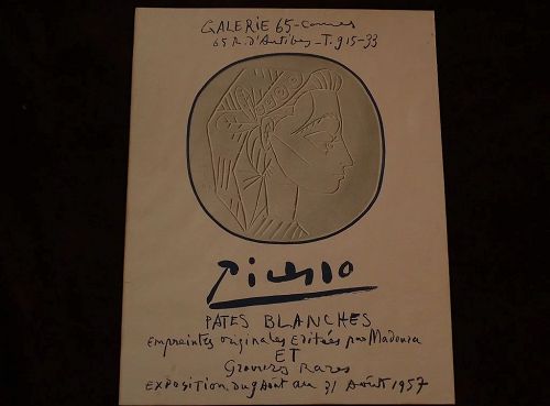 PABLO PICASSO (1881-1973) limited edition 1957 lithograph poster