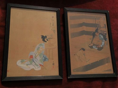 *PAIR* Japanese woodblock prints