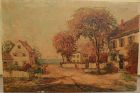 FRANCES H. McKAY (c. 1880-?) American impressionist art New England village painting
