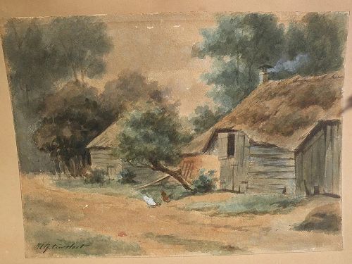 HENDRIK GERRIT TEN CATE (1803-1856) original watercolor painting by well listed Dutch artist