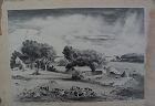 ADOLF DEHN (1895-1968) pencil signed limited edition lithograph print "Minnesota Farm" 1935