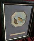 JOHN GOULD (1804-1881)  hand colored lithograph print of Asian birds by noted ornithologist artist