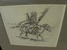 ED BOREIN (1872-1945) western American art posthumous etching