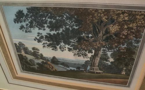 JOSEPH FARINGTON (1747-1821) **PAIR** fine aquatint engravings of English landscape scenery nicely framed