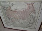 Antique map Russian Empire hand colored Johann Baptiste Homanns