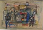 ROMOLO ESPOSITO (1913-1991) Swiss art modernist watercolor painting