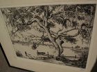 WALTER RONALD LOCKE (1883-1949) Florida art pencil signed etching "Peace on the Anclote"