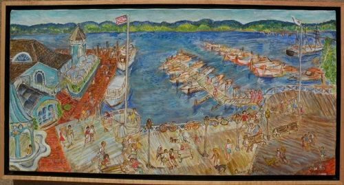 ANNE B. LANDRY whimsical impressionist Potomac River landscape painting
