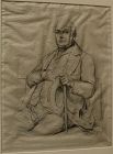 CHARLES MERYON (1821-1868) original etching of Casimir Le Conte by the important 19th century French etcher