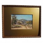 JOSEPH P. FREY (1892-1977) California plein air art watercolor landscape painting