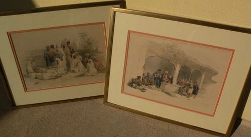 DAVID ROBERTS (1796-1864) **PAIR** of 19th century orientalist art subject matter prints
