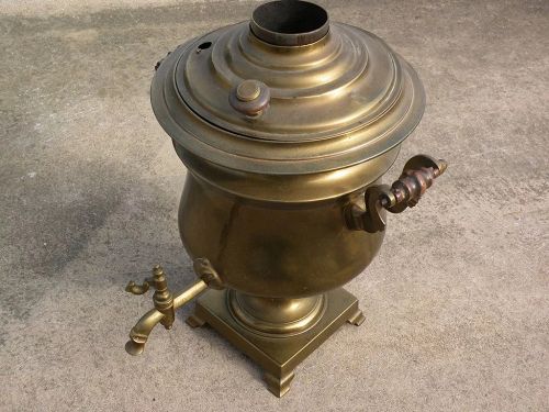 Russian antique brass samovar circa 1900