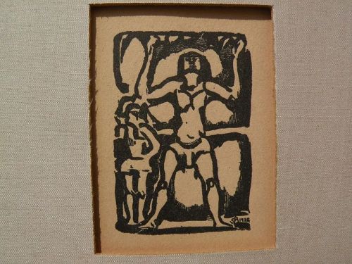 GEORGES ROUAULT (1871-1958) French art woodblock print "Jongleur"