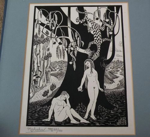 Print "The Fall of Man" after M.C. ESCHER (1898-1972)