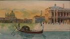 Italian watercolor painting of Venice signed G. Romanello